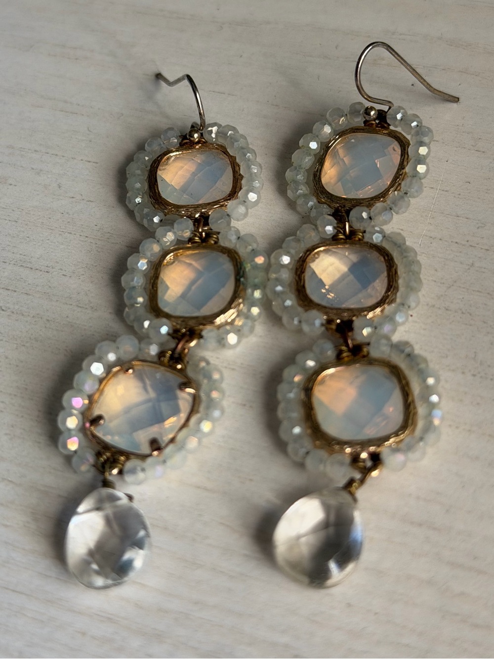Rhinestone Dangle Earrings Bling Crystal  Prom Drop Earrings